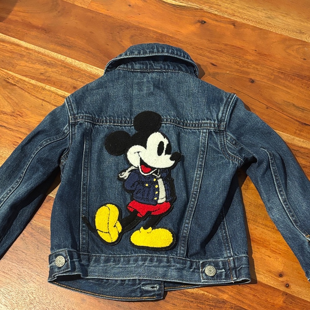 Kids Gap x Disney Denim Jacket with Mickey Mouse